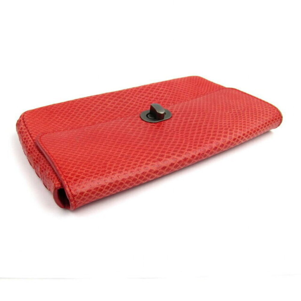 Bottega Veneta Python Pouch Red Wallet - image 3